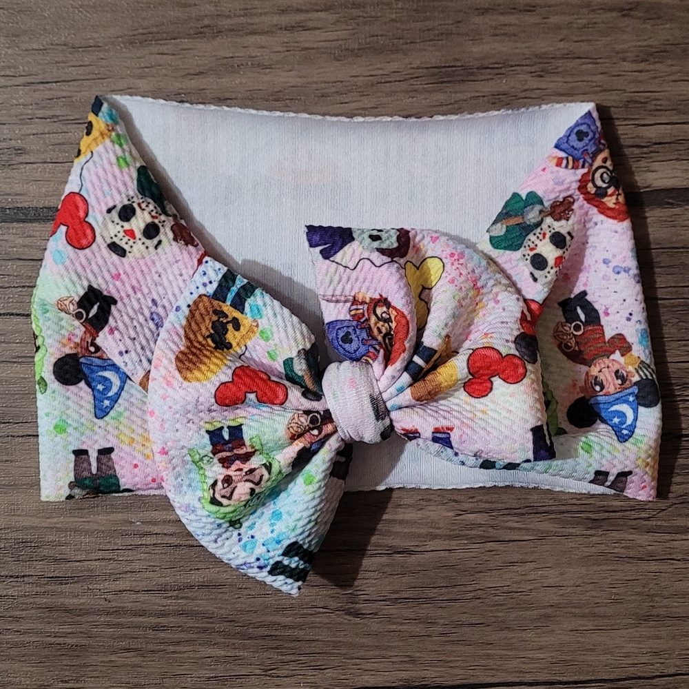 Horror Characters Headwrap | Disney Horror Characters Bow | Disney Bows | Disney